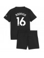 Manchester City Rodri Hernandez #16 Venkovní dres pro děti 2025-26 Krátký Rukáv (+ trenýrky)
